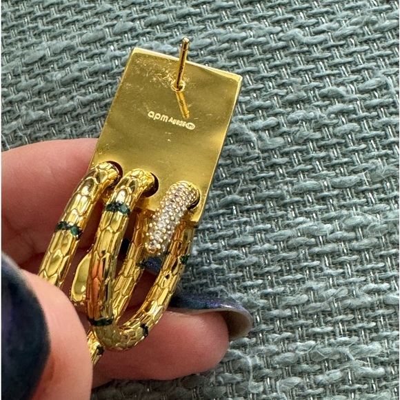 925 sterling silver single earring with Swarovski crystals - Picture 3 of 12